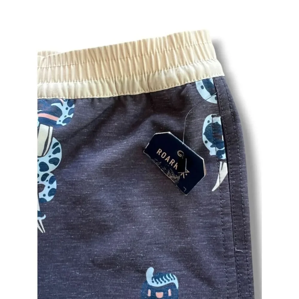 NWT! Roark Shorey Snake and Dagger Boardshorts Board Shorts Size Large